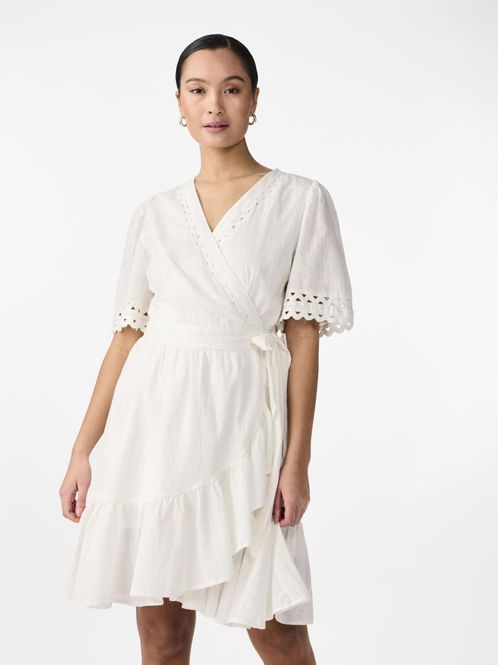 Hovedbilde YAS NAVINA WRAP DRESS STAR WHITE 