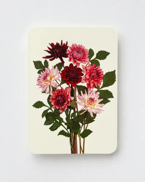 CANONBURY PRESS | DAHLIAS GREETING CARD 