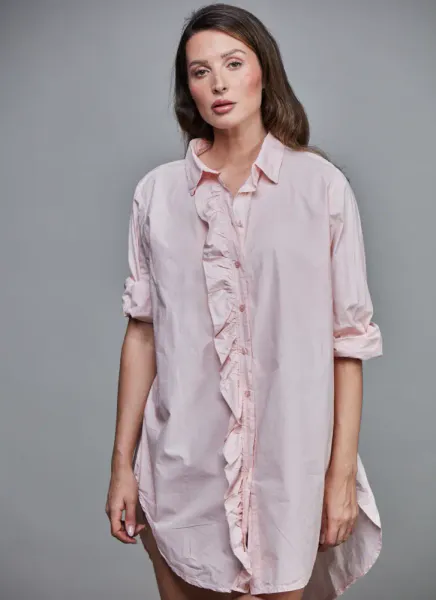 SIXTY DAYS | GIRLFRIEND COTTON SHIRT | ROSE 