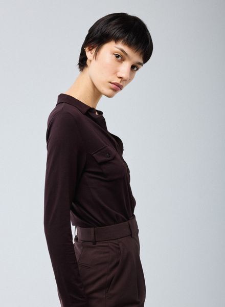MAJESTIC FILATURES | ANNA SHIRT AUBERGINE 